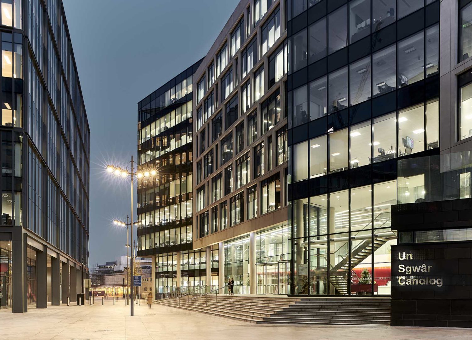 Rightacres One Central Square. Award winning Cardiff building.